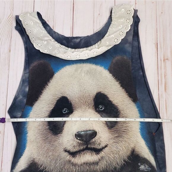 THE MOUNTAIN dress DIY panda face tie dye tunic M - Picture 9 of 9